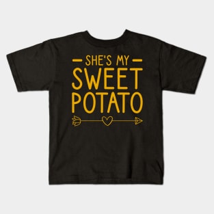 She's My Sweet Potato - I YAM Couple's Matching Kids T-Shirt